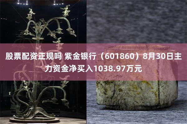 股票配资正规吗 紫金银行（601860）8月30日主力资金净买入1038.97万元